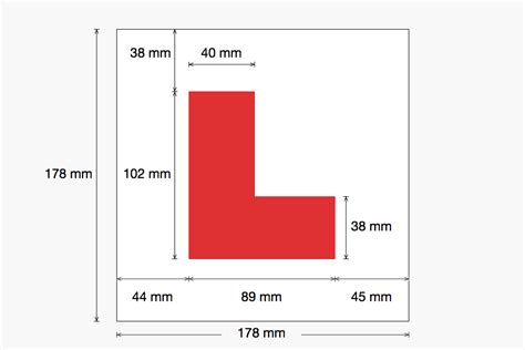What are the standard dimensions? L plate sizes - GOV.UK