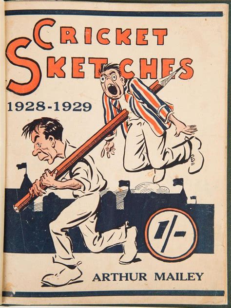 Cricket Sketches 1928 1929 By Arthur Mailey Sporting Cricket