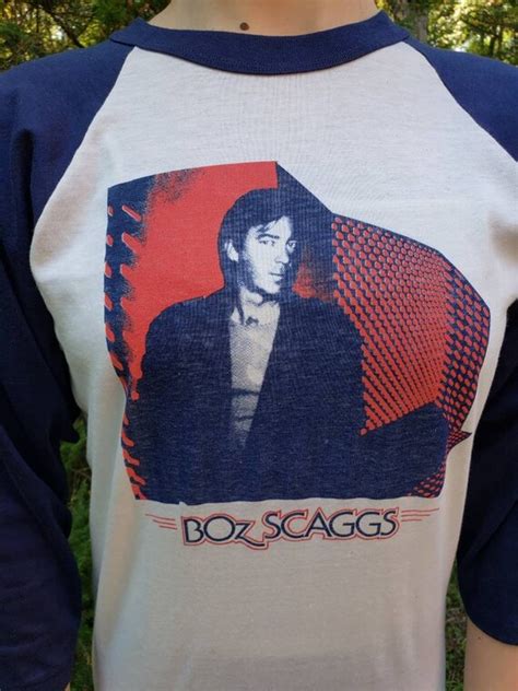 Deadstock Vintage Boz Scaggs Raglan T Shirt 1970s 80s Gem