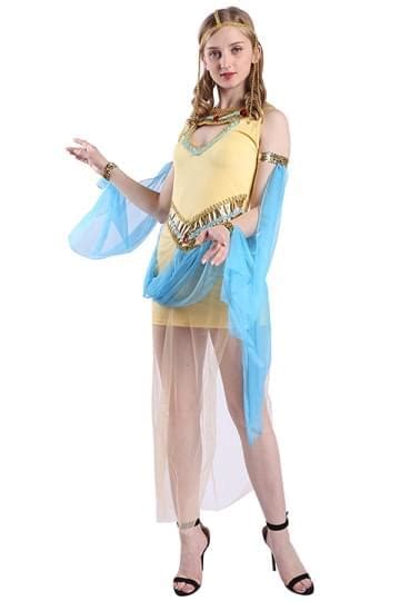 sexy women s queen of nile cleopatra costume yellow [phc1876ye] 42 99