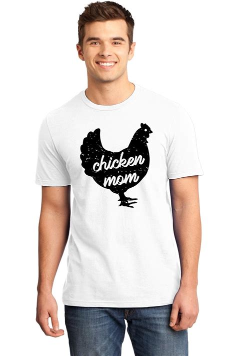 Mens Chicken Mom Soft Tee Animal Farm Country Shirt Ebay