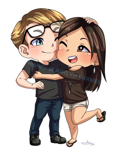 Chibi Couple Kissing Base