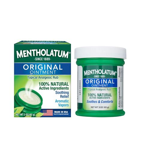 Mentholatum Original Ointment 3 Ounce 85g 100 Natural Active