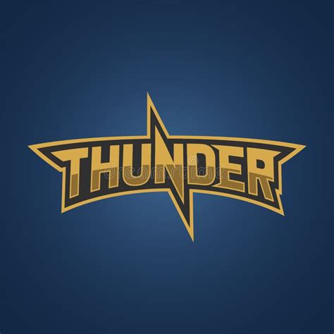 Thunder Logo Template Vector Logos Illustration Stock Vector