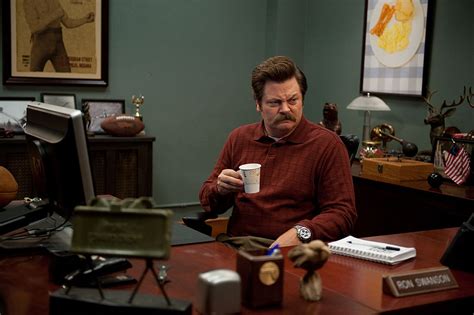 Parks And Recreation Ron Swanson S Iconic Drunk Dance Came From A Bet