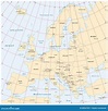 Europe Map Stock Illustration - Image: 68567923