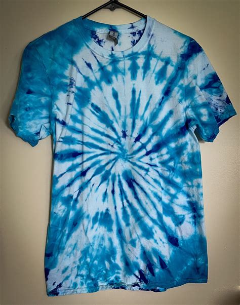 Blue Collection Tie Dye T Shirt Etsy
