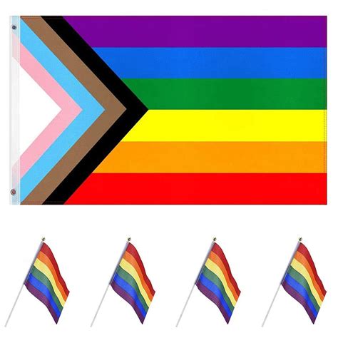 gay flags 5 pieces rainbow gay pride flag gay pride flags premium quality rainbow flag mini