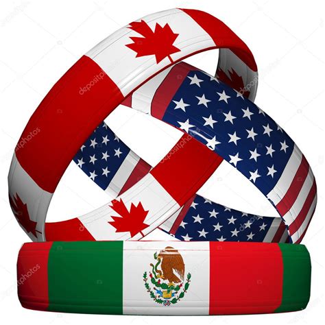 Nafta Usa Canada Mexico — Stock Photo © Sangoiri 10190597