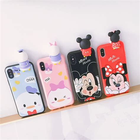 Sam S9 Plus Cute 3d Mickey Minnie Mouse Phone Case For Samsung S6s6
