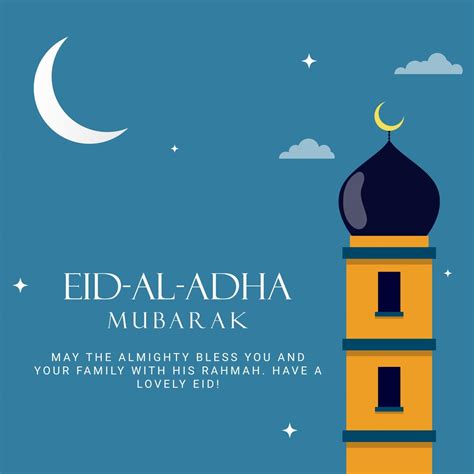 Eid Al Adha Eid Mubarak Islamic Greeting Card Poster 2563410 Vector Art