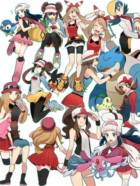 Females Protagonists Pokemon Manga Pokemon Anime