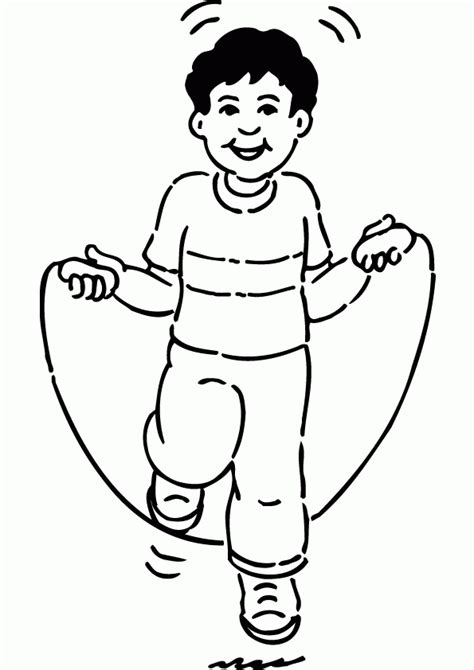 Jump Coloring Page Coloring Home