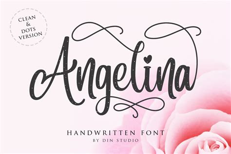 Angelina Script Beautiful Handwritten 134092 Script Font Bundles