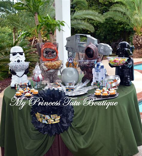 Candy table, Star Wars candy table, My little girls Star Wars birthday