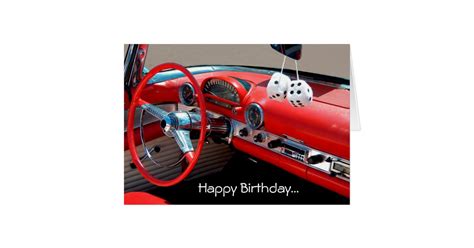 Happy Birthday Classic Car Lover Greeting Card Zazzle