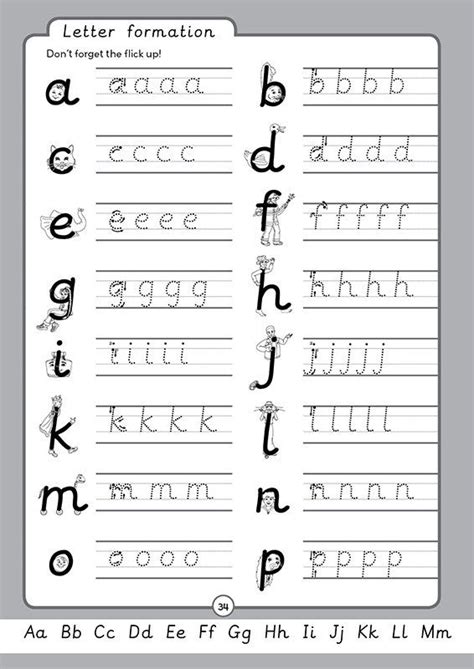 handwriting practice  letterland uk
