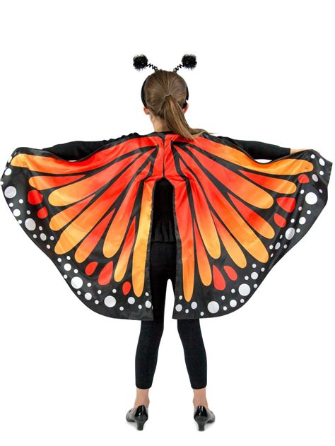 Girls Monarch Butterfly Cape Costume