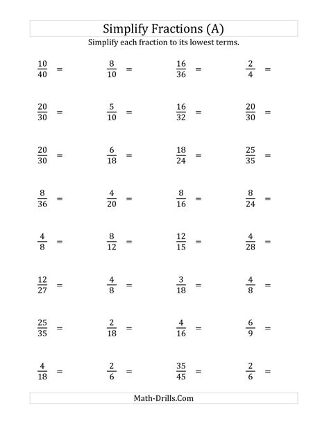 6th Grade Simplifying Fractions Worksheet With Answers Askworksheet