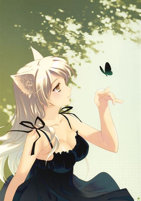 Anime Girl With Wolf Ears Anime Pinterest Wolves