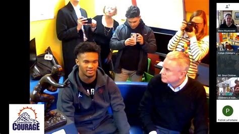 2018 Heisman Trophy Winner Kyler Murray Visits Cic Lions Den Youtube