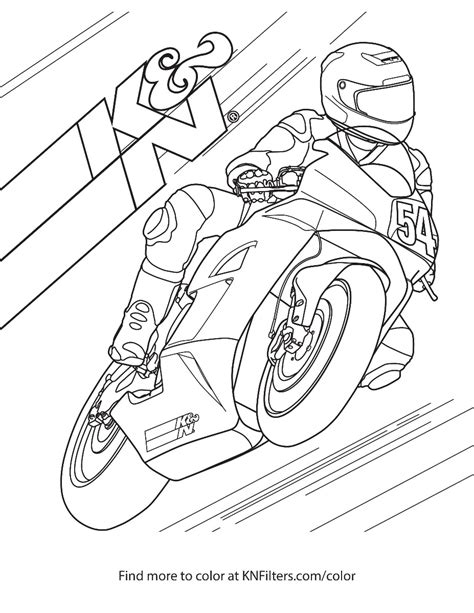 Dirt bikes, atvs and street bikes for you. K&N Printable Coloring Pages for Kids