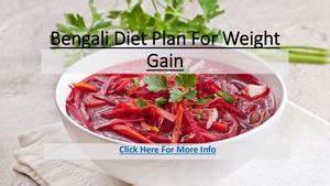 Calaméo Bengali Diet Plan For Weight Gain