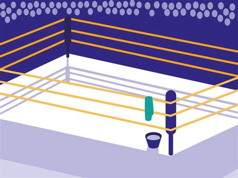 Boxing Ring Scene Icon 679325 Vector Art At Vecteezy