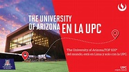 UPC-The University of Arizona: Convenio exclusivo permite que ...