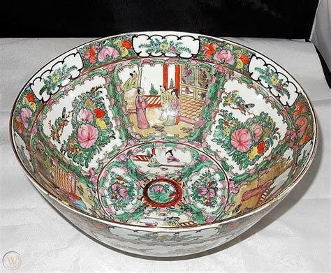 Antique Chinese Porcelain Red 4 Character Mark Famille Rose Huge 14