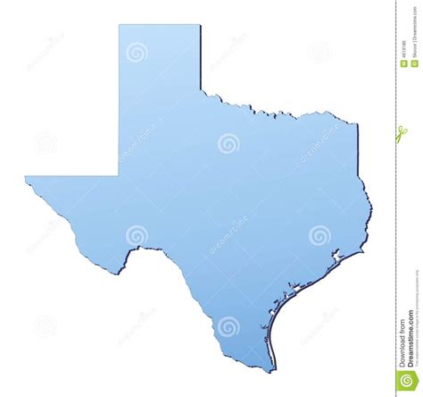 Texas Map Stock Illustration Illustration Of Boundaries 4619186