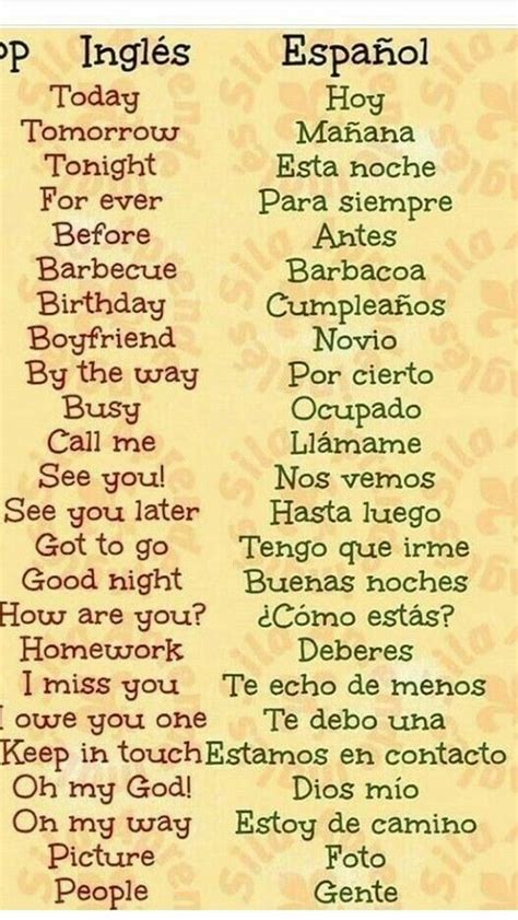 Pin By Quotes For Success On Español Spanish Words For Beginners