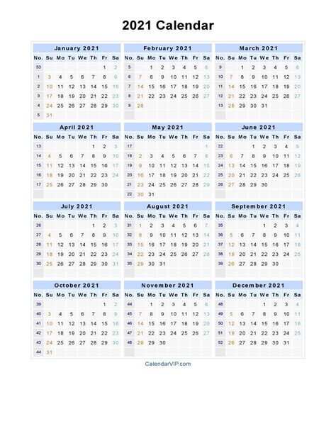 Excel Calendar With Weeks 2021 Best Calendar Example