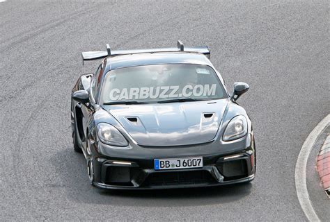 Porsche Cayman Gt Rs Is Practically Naked In Latest Spy Shots Carbuzz