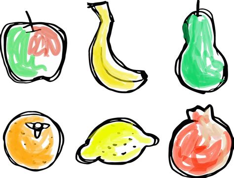 Fruits Vector Sketch Public Domain Vectors