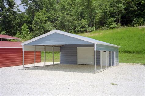 Choose a peaked, arched or flat roof style. Steel Carport Kits / Metal Carport Kits $595