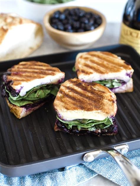 Healthy grilled chicken and ranch wraps are loaded with chicken, cheese and ranch. Blueberry Panini | Panini recipes, Blueberry recipes, Balsamic vinegar recipes