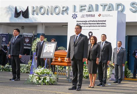 Sergio Salomón encabeza homenaje a Juan Pablo Ramos Morales