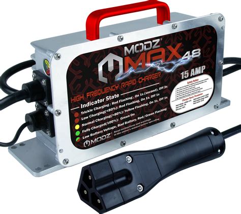 Modz Max48 15 Amp Ezgo Rxv And Txt48 Battery Charger For 48 Volt Golf