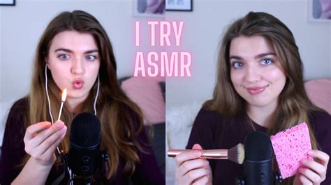I Try ASMR For The First Time Tapping Brushing Scratching And More