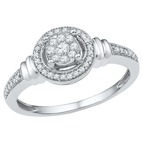 14 Ct Tw Round Diamond Prong And Miracle Set Fashion Ring In 10k