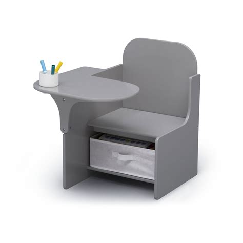 The desk also features a cup holder that can be used for art supplies. Delta Children MySize Kids Toddler Wooden Chair Desk with ...