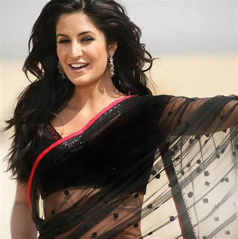 Katrina Kaif Singh Is King Black Bollywood Replica Saree Istyledeals