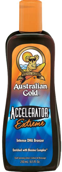 Australian Gold Accelerator Extreme Intense Dha Bronzer Tanning Lotion