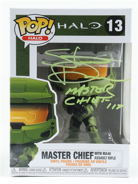 Steve Downes Signed Halo Master Chief With Ma40 Assault Rifle 13