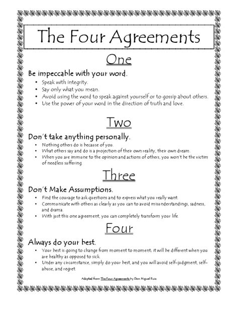Https://wstravely.com/worksheet/the Four Agreements Worksheet