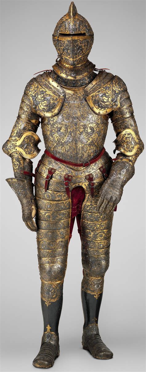 Armor Of Henry Ii Of France Detail View Ca 1555 Steel Embossed