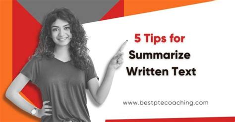 Pte Summarize Written Text Tips Strategies Latest