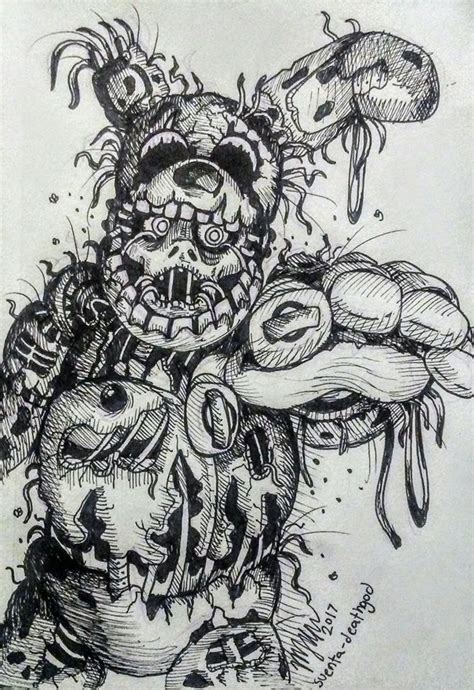 Springtrap Drawing At Paintingvalley Explore Collection Of My XXX