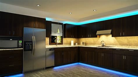 When you stand by the counter with your back facing the light source, your body will create a shadow on the work space. led-kitchen-lighting-under-cabinet-above-cabinets-toe-kick ...